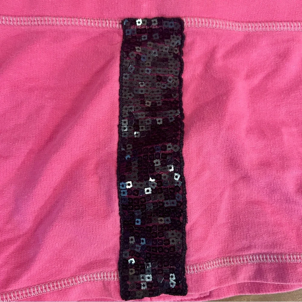 💕Hard Candy Barbie Pink & Black Sequin Trim Shorts Sparkly embellished - Picture 7 of 9